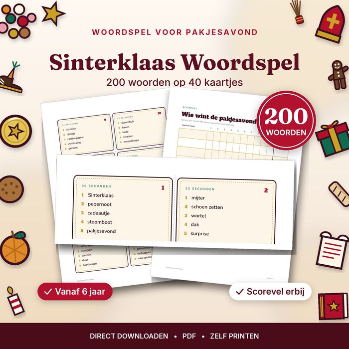 Sinterklaas Woordspel