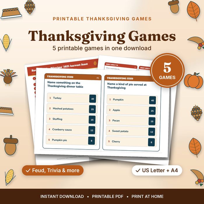 Thanksgiving Games Bundle