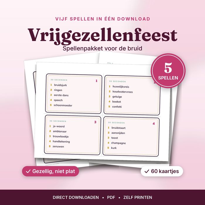 Vrijgezellenfeest Spellen
