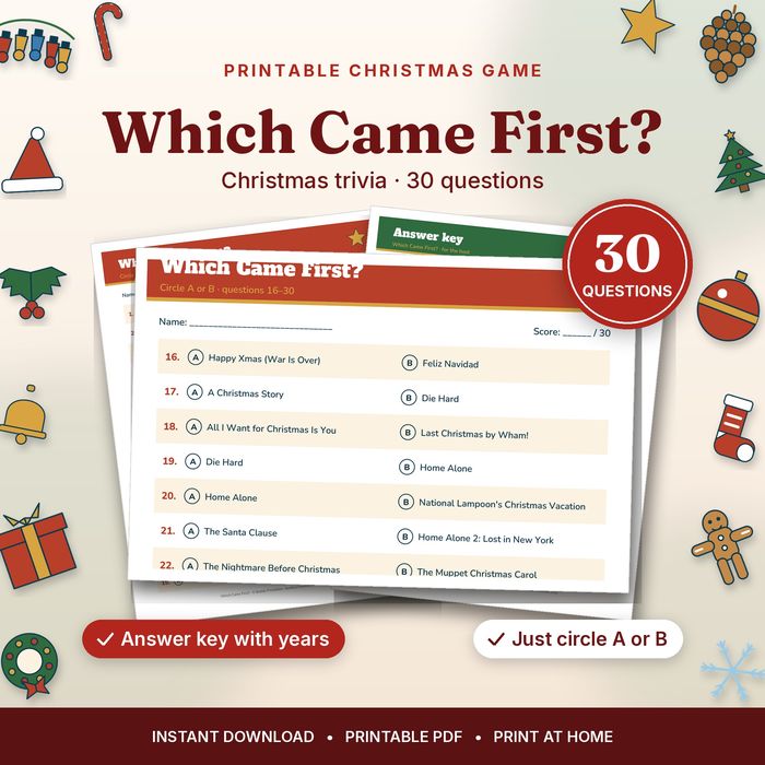 Which Came First?